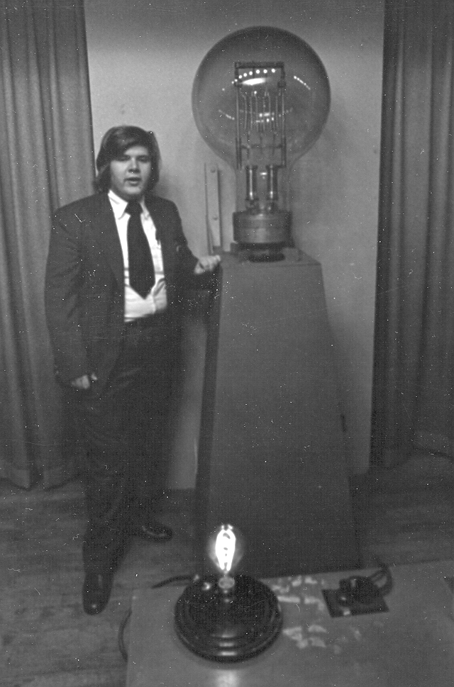 dick lieber with 50,000 watt light bulib